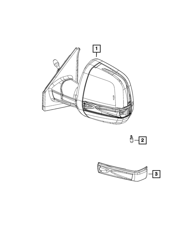 68289100AA - Electrical: Turn Signal Lamp, Right for Mopar Image
