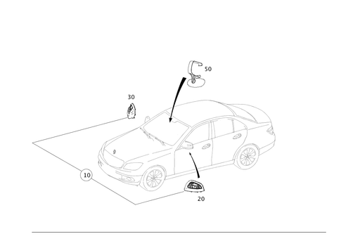 Mirror for 2010 Mercedes-Benz C300 #0