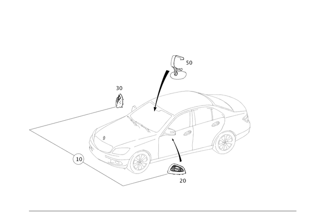 2048100764 - Mirror: Trim for Mercedes-Benz Image