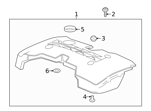 Engine Appearance Cover for 2020 Chevrolet Blazer #0
