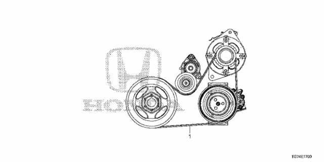 Alternator Belt for 2016 Honda Pilot #0