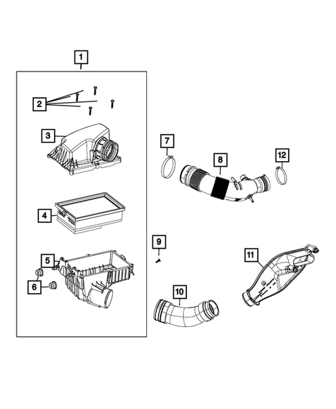 Air Cleaner for 2015 Fiat 500L #0
