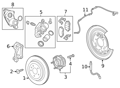 Hubs & Related Components for 2018 Chevrolet Camaro #0