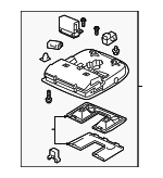 36600TK4A02ZD - Body: Roof Console for Acura: MDX, TL Image