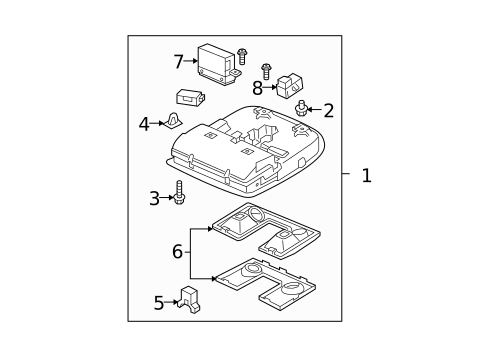 Sunroof for 2011 Acura MDX #1