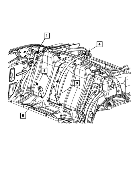 Seat Belts for 2008 Dodge Challenger #1