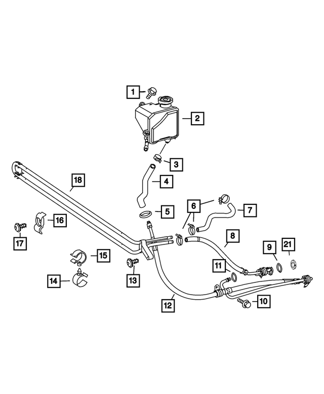 6104808AA - Steering: Clamp for Mopar Image
