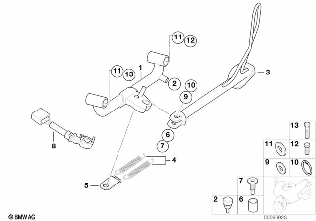 46522332218 - Frame and Mounting Parts: Bump Stop - H=10 for BMW-Motorrad Image