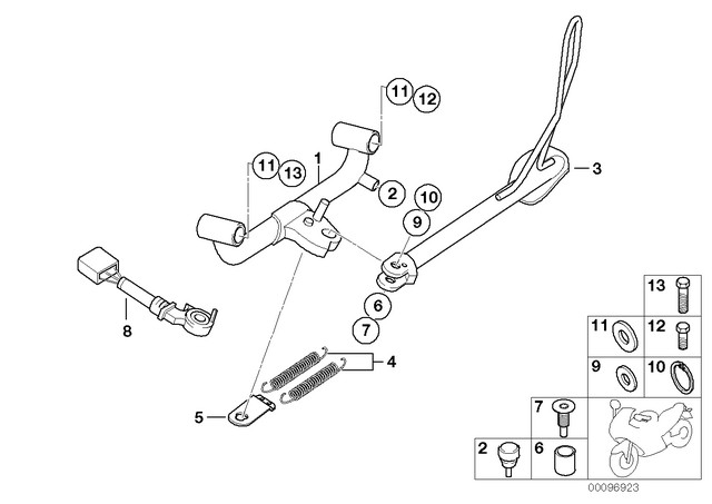46522332218 - Frame and Mounting Parts: Bump Stop - H=10 for BMW-Motorrad Image