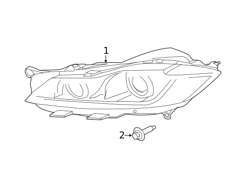 Headlamp Components for 2020 Jaguar XF #1