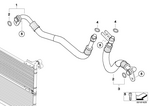 17227560979 - : Engine Oil Cooler Pipe, Flow for BMW Image