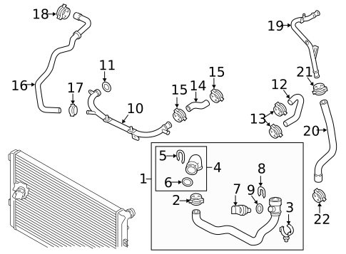 Radiator & Components for 2014 Audi TTS Quattro #2