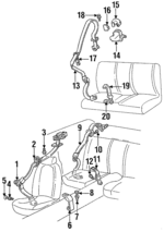 88896037 - Electrical: Retractor Assembly for GM Image