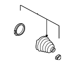 19177868 - Suspension: Inner Boot for Buick: Century, LaCrosse, LeSabre, Lucerne, Regal | Chevrolet: Impala, Lumina, Monte Carlo, Venture | Oldsmobile: Intrigue, Silhouette | Pontiac: Bonneville, Grand Prix, Montana Image