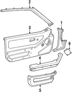 64821SB2670ZD - Body: Kick Panel for Honda: Civic Image