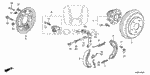 43171S04013 - Chassis: SPRING A, BRAKE SHOE RETURN for Honda Image