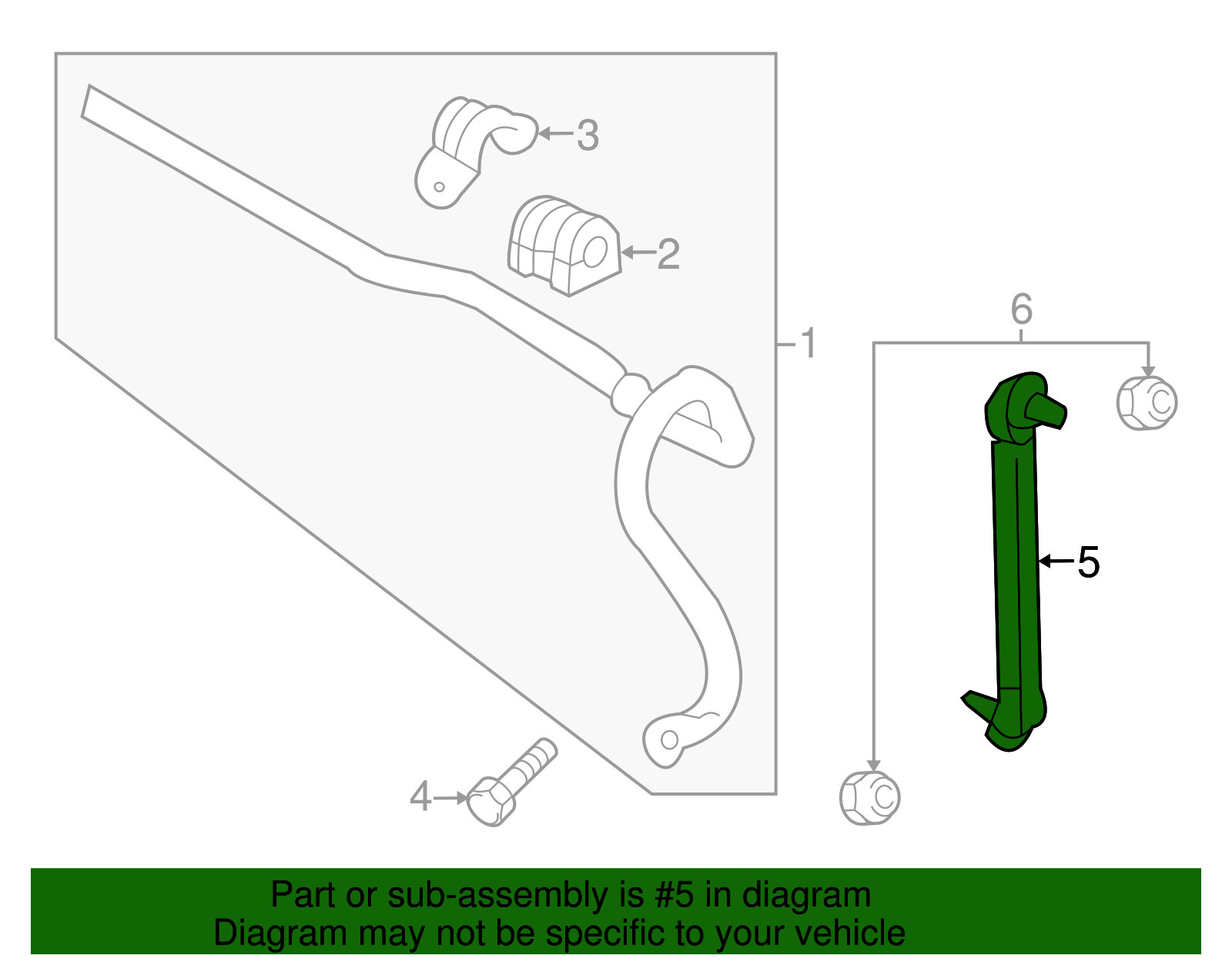 2016-2020 Buick Envision Front Passenger Side Suspension Stabilizer Bar ...