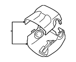 4528648908C0 - Steering: Upper Shroud for Toyota: Highlander Image