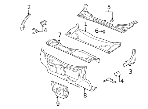 Cowl for 2004 Chevrolet Venture #0