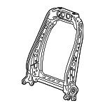 13548590 - Body: Seat Back Frame for Cadillac: CT4, CT5, Escalade, Escalade ESV, XT4 | Chevrolet: Silverado 1500, Silverado 2500 HD, Silverado 3500 HD, Suburban, Tahoe | GMC: Hummer EV Pickup, Hummer EV SUV, Sierra 1500, Sierra 2500 HD, Sierra 3500 HD, Yukon, Yukon XL Image