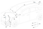 1778690400 - Windshield Washer, Emergency Equipmt: Retaining Tab for Mercedes-Benz Image image