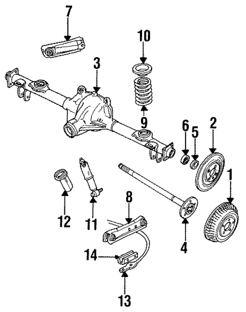 Rear Brakes for 1993 Cadillac Fleetwood #1