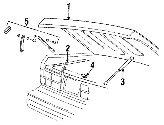 5253136 - Body: Trunk Lid for Mopar Image