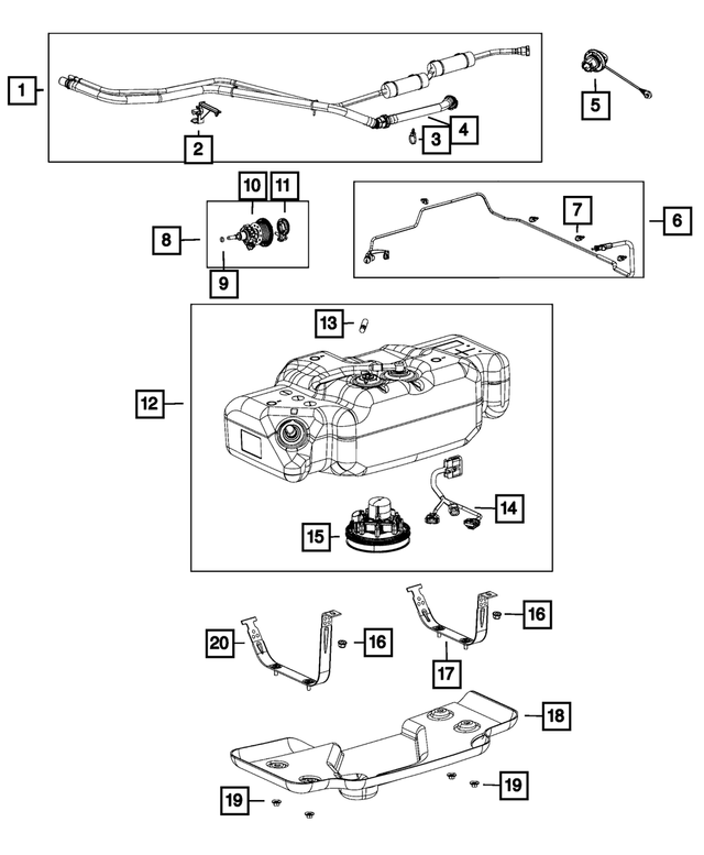 « 68161458AE – Emission Controls : Remplissage Ens De Tube pour Mopar Image »