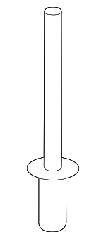 1416003103 - Body: Side Reinforced Rivet for Hyundai Image