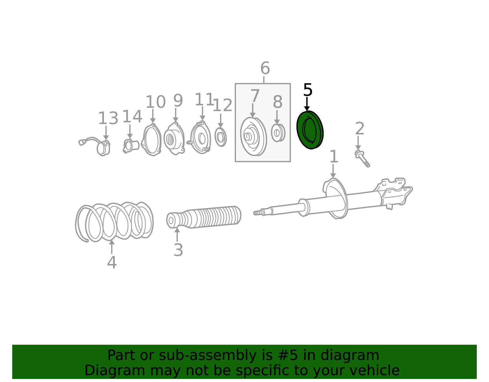 1996-2004 Nissan Pathfinder Spring Lower Insulator 54034-0W000 | QuirkParts