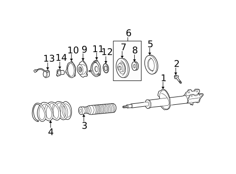 Struts & Components for 2000 Nissan Pathfinder #0