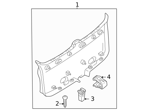 Interior Trim for 2005 Mazda Tribute #0