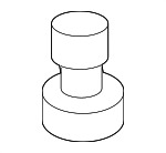 9018906236 - Body: Front Molding Grommet for Toyota: 4Runner, bZ4X, Camry, Corolla, Crown, Crown Signia, GR Corolla, Grand Highlander, Highlander, Mirai, Prius, Prius AWD-e, Prius Prime, Sequoia, Sienna, Tacoma, Tundra Image