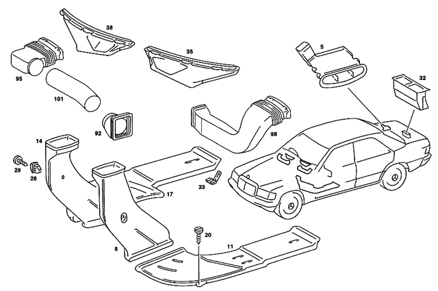 2018310225 - Heating and Ventilation: Fitting for Mercedes-Benz Image image