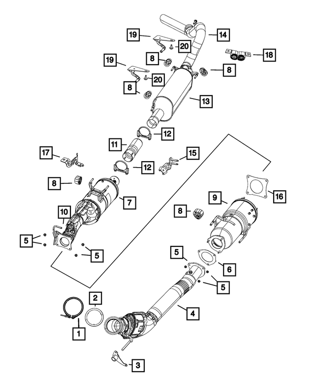 68292411AA - : Catalytic Converter for Mopar Image