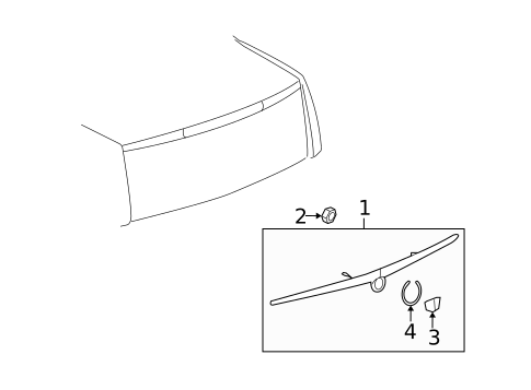 High Mounted Stop Lamp for 2008 Cadillac STS #0