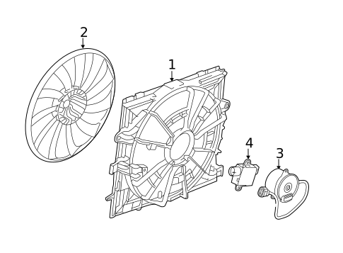 Cooling Fan for 2019 Cadillac CTS #0