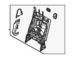 89A31R6010NNB - Body: Seat Back Frame for Hyundai Image