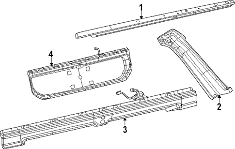 Exterior Trim - Lift Gate for 2023 Jeep Grand Wagoneer L #0