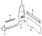 55003370 - Body: Scuff Plate for Jeep: Cherokee, Comanche, Wagoneer Image