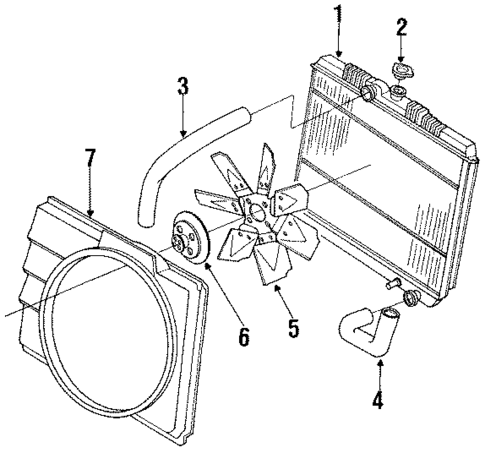 Cooling Fan for 1988 Dodge Dakota #0