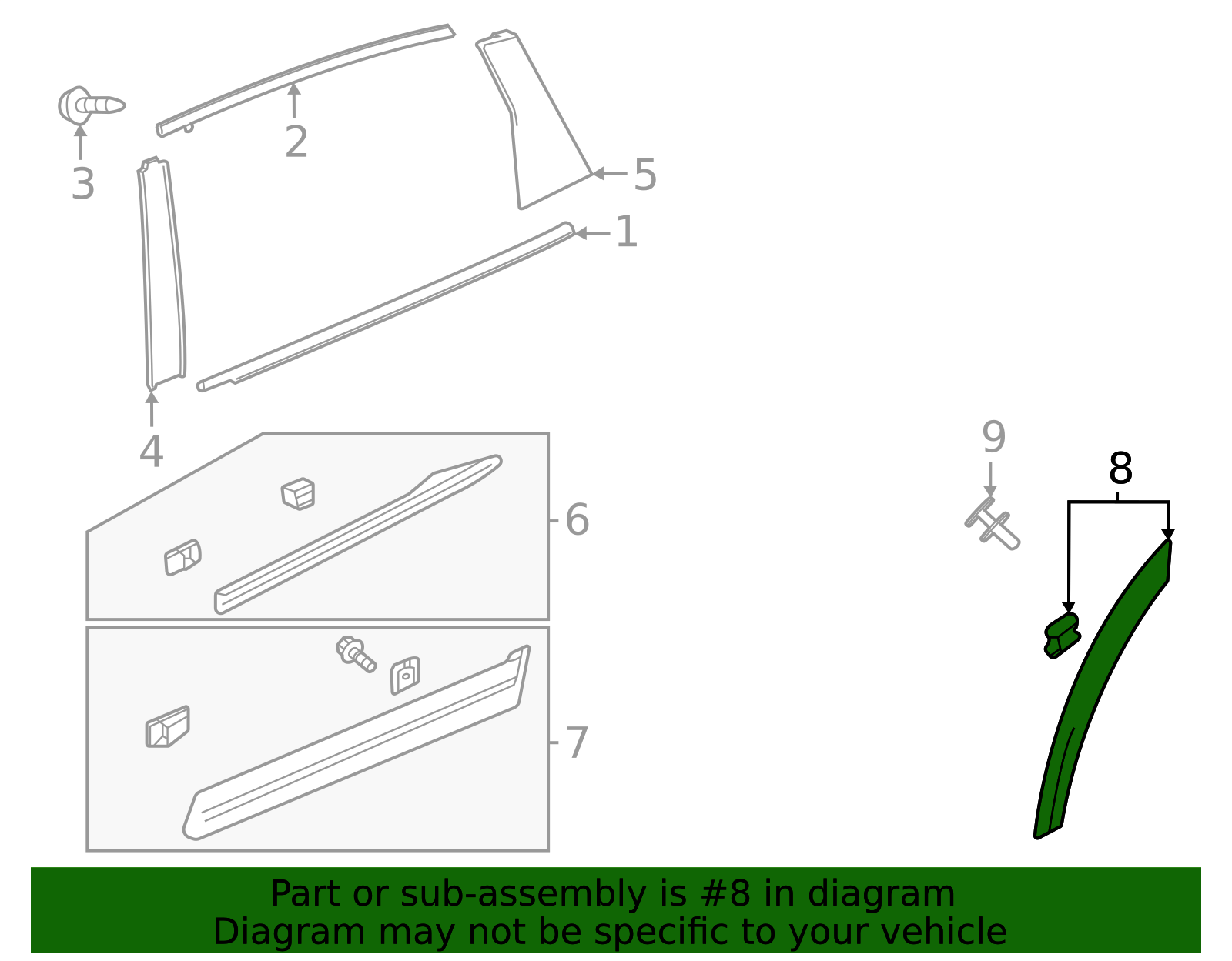75395-TYA-A21ZE - Wheel Arch Molding | All Discount Parts Store