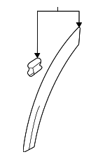 75395TYAA21ZA - : Edge Molding for Acura Image