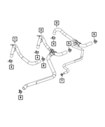68237767AC - Air Conditioners and Heaters: Heater Return Hose And Tube for Mopar Image