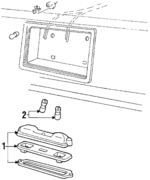 D4ZZ13550A - Electrical: License Lamp for Ford: E-150 Econoline, E-150 Econoline Club Wagon, E-250 Econoline, E-250 Econoline Club Wagon, E-350 Econoline, E-350 Econoline Club Wagon, LTD, LTD Crown Victoria Image