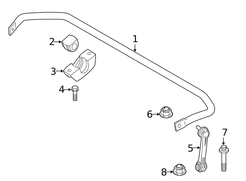 Stabilizer Bar & Components for 2016 BMW 750i #2