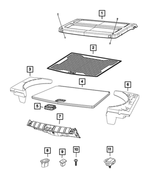 6PG87LXHAA - Interior Trim: Cargo Net Hook for Jeep: Compass, Renegade Image