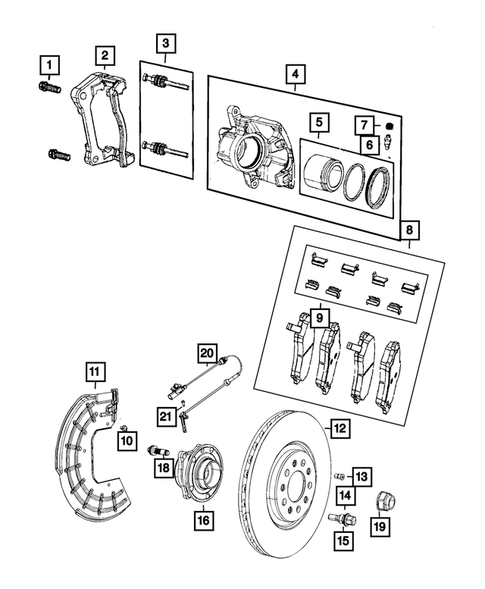 Front Brakes for 2015 Chrysler 200 #0