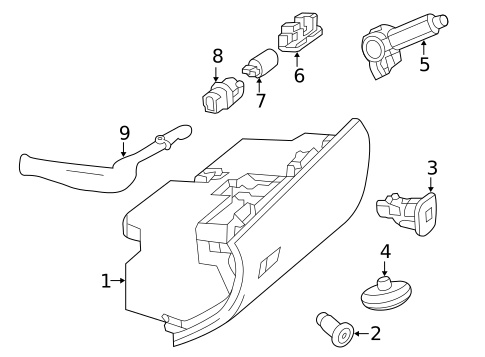 GLOVE BOX for 2021 Mercedes-Benz Sprinter 1500 #0