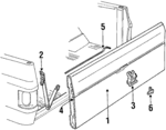 15618610 - Body: Tail Gate for GMC: Jimmy Image